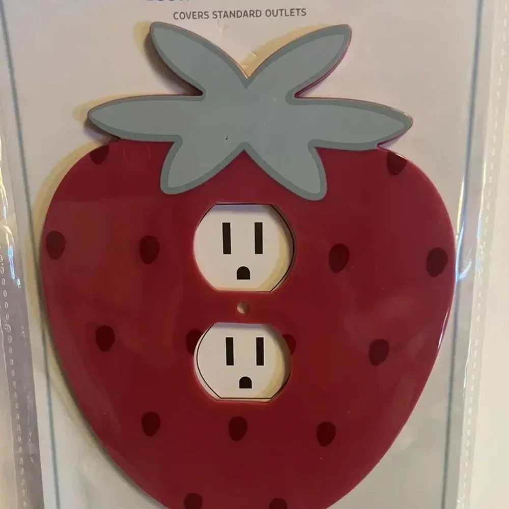 NEW STRAWBERRY Decorative Outlet Faceplate by Target Bullseye Playground